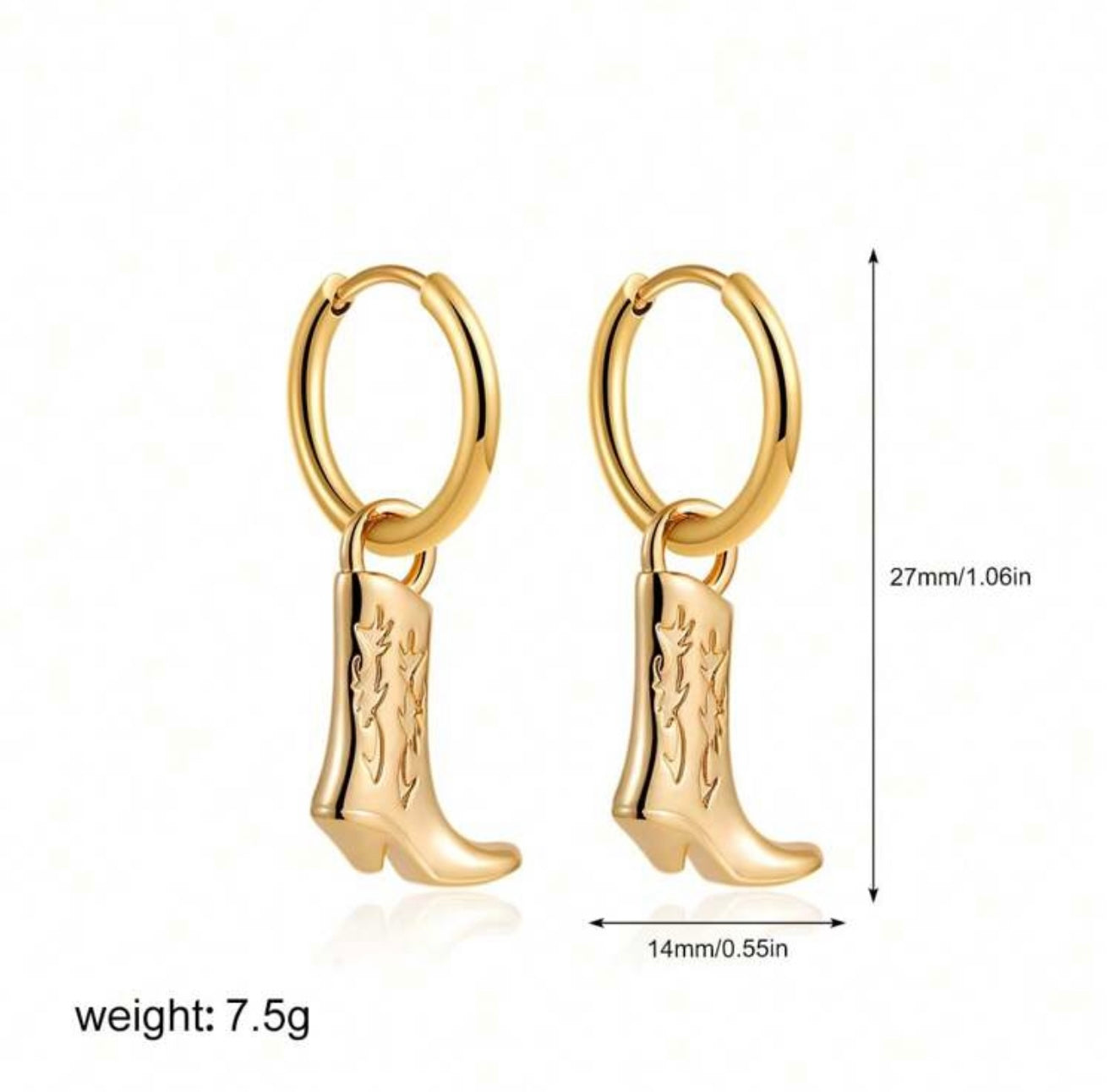 Cowboy Boot Earrings