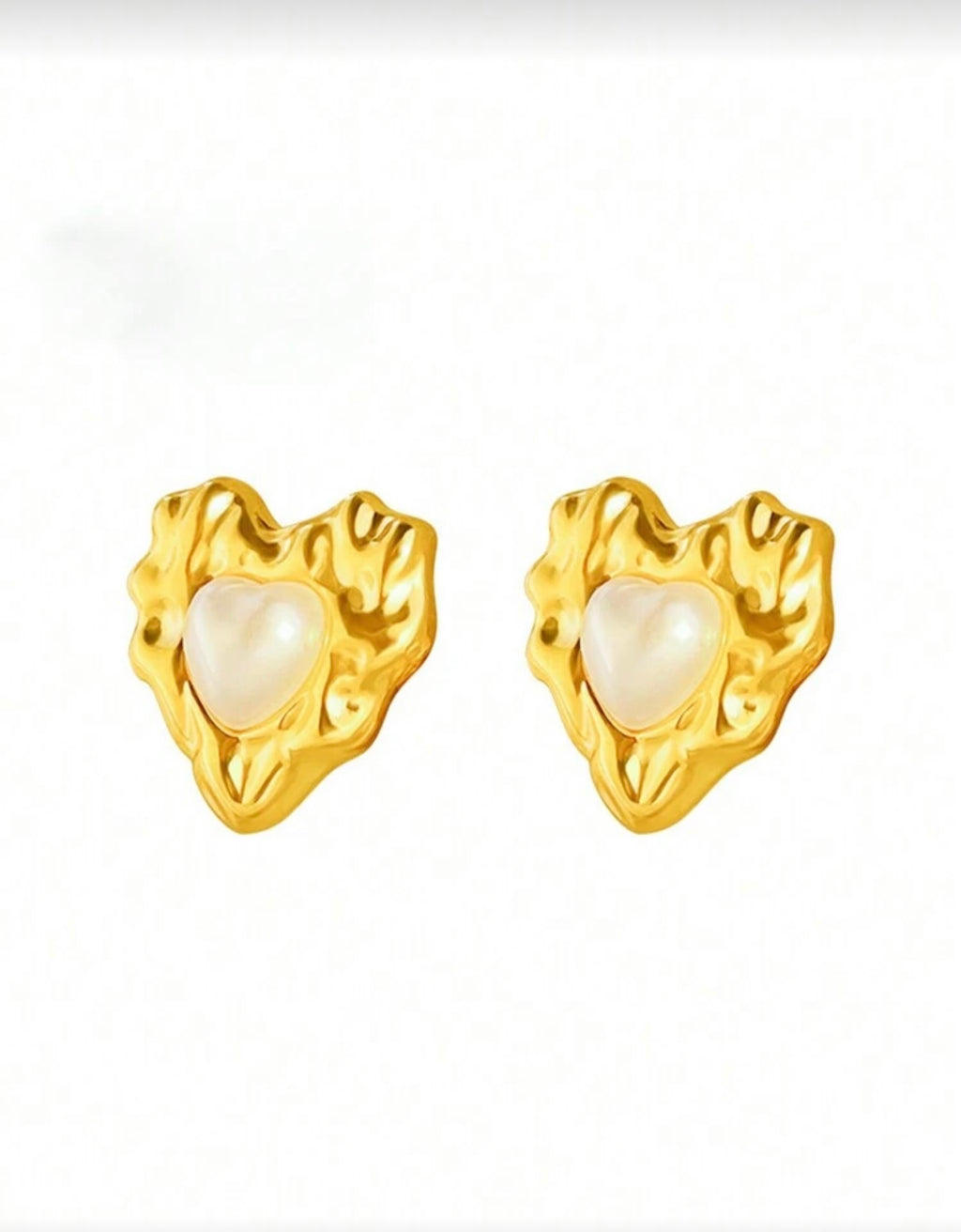 Big Heart Stud Earrings