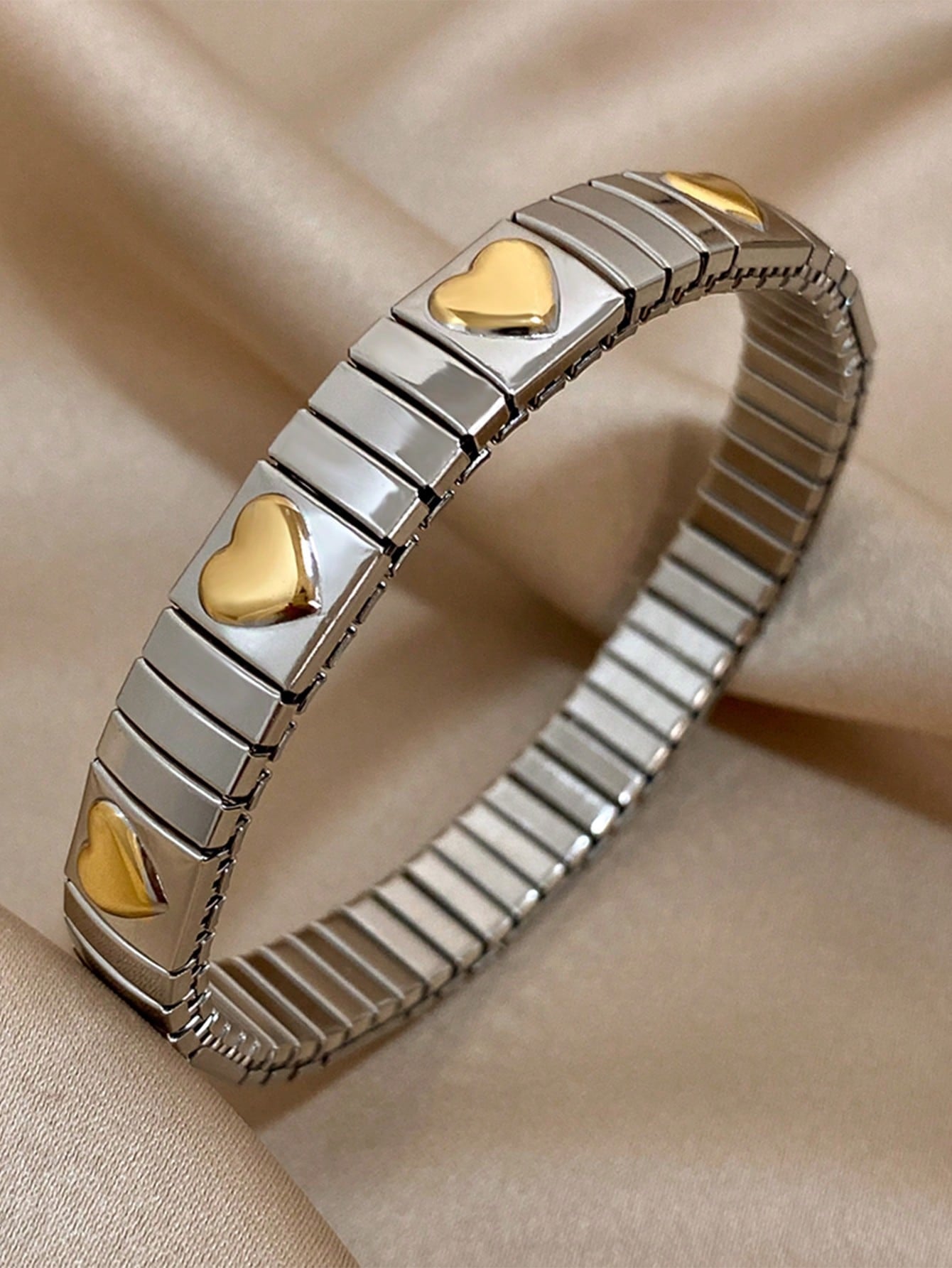 Elastic Star and Heart Bracelet