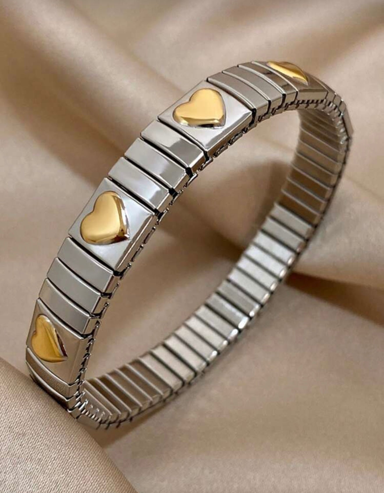 Elastic Star and Heart Bracelet