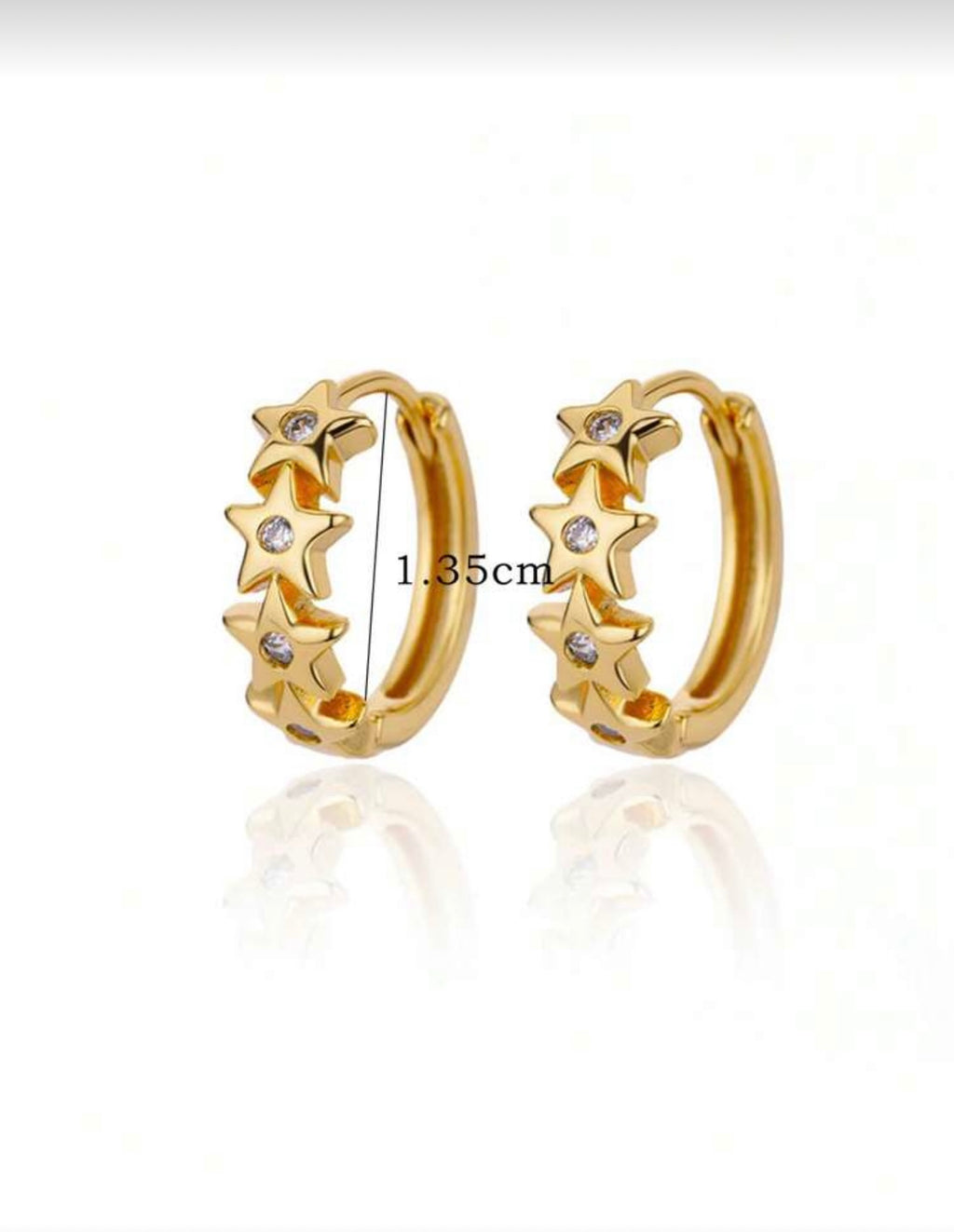 Minimalist Star Hoop Earrings