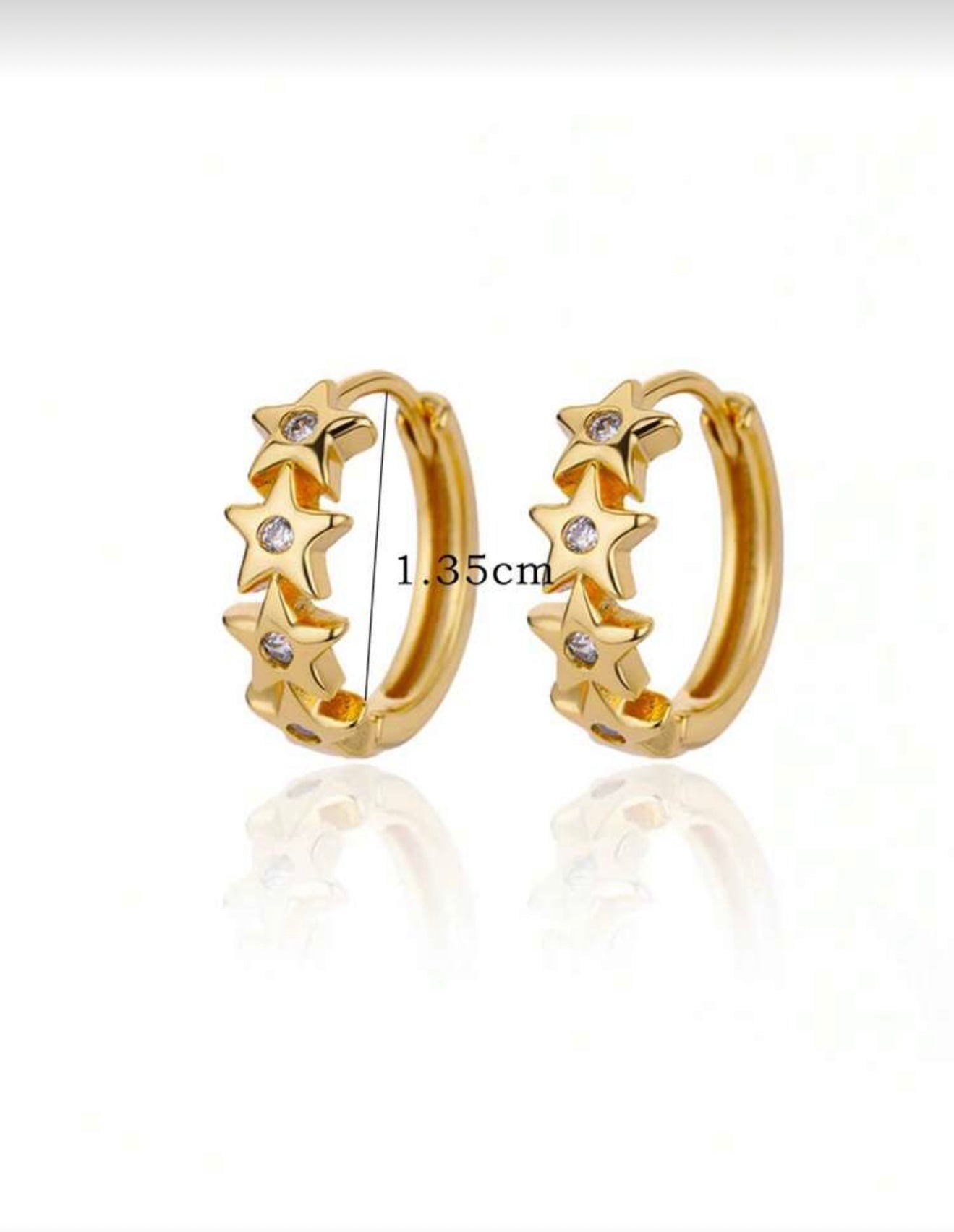 Minimalist Star Hoop Earrings
