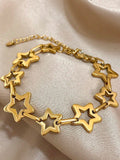 18k Gold Plated Star Bracelet