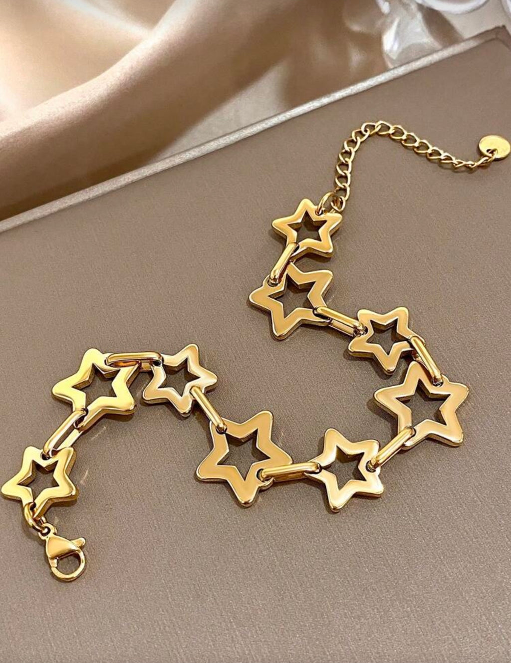 18k Gold Plated Star Bracelet