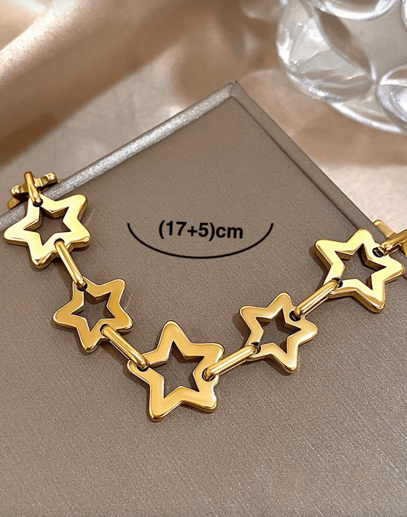 18k Gold Plated Star Bracelet