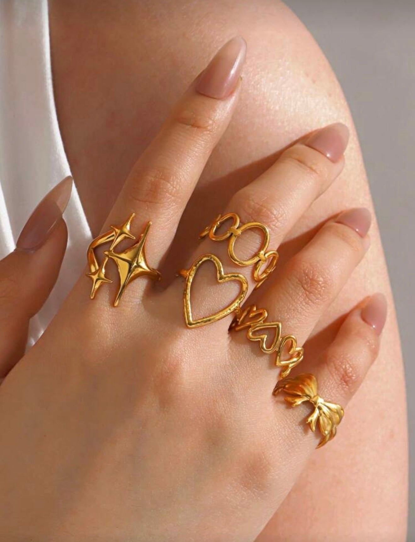 Star & Heart Shaped Set Rings