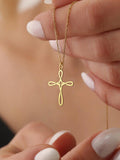 Bohemian Style Delicate Cross Necklace
