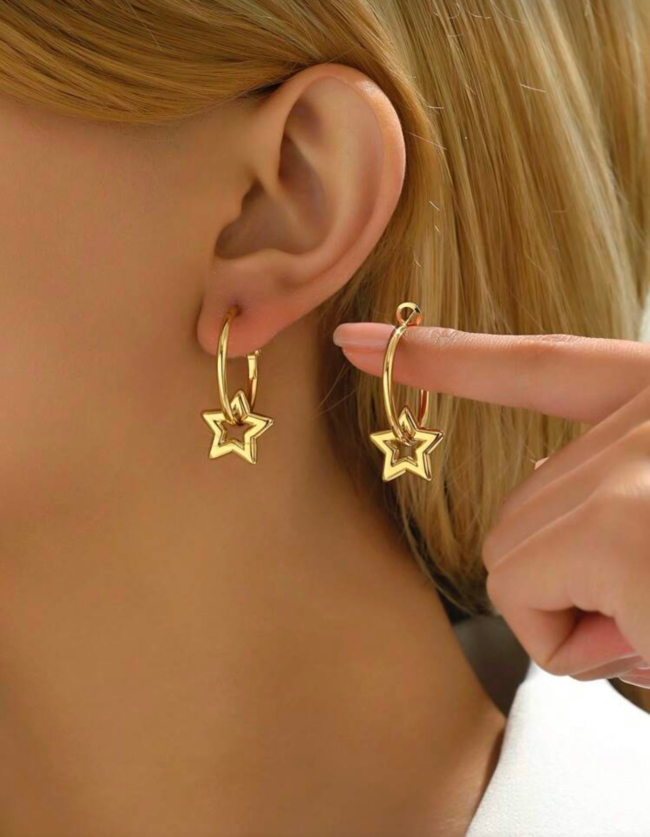 Star Pendant Earrings