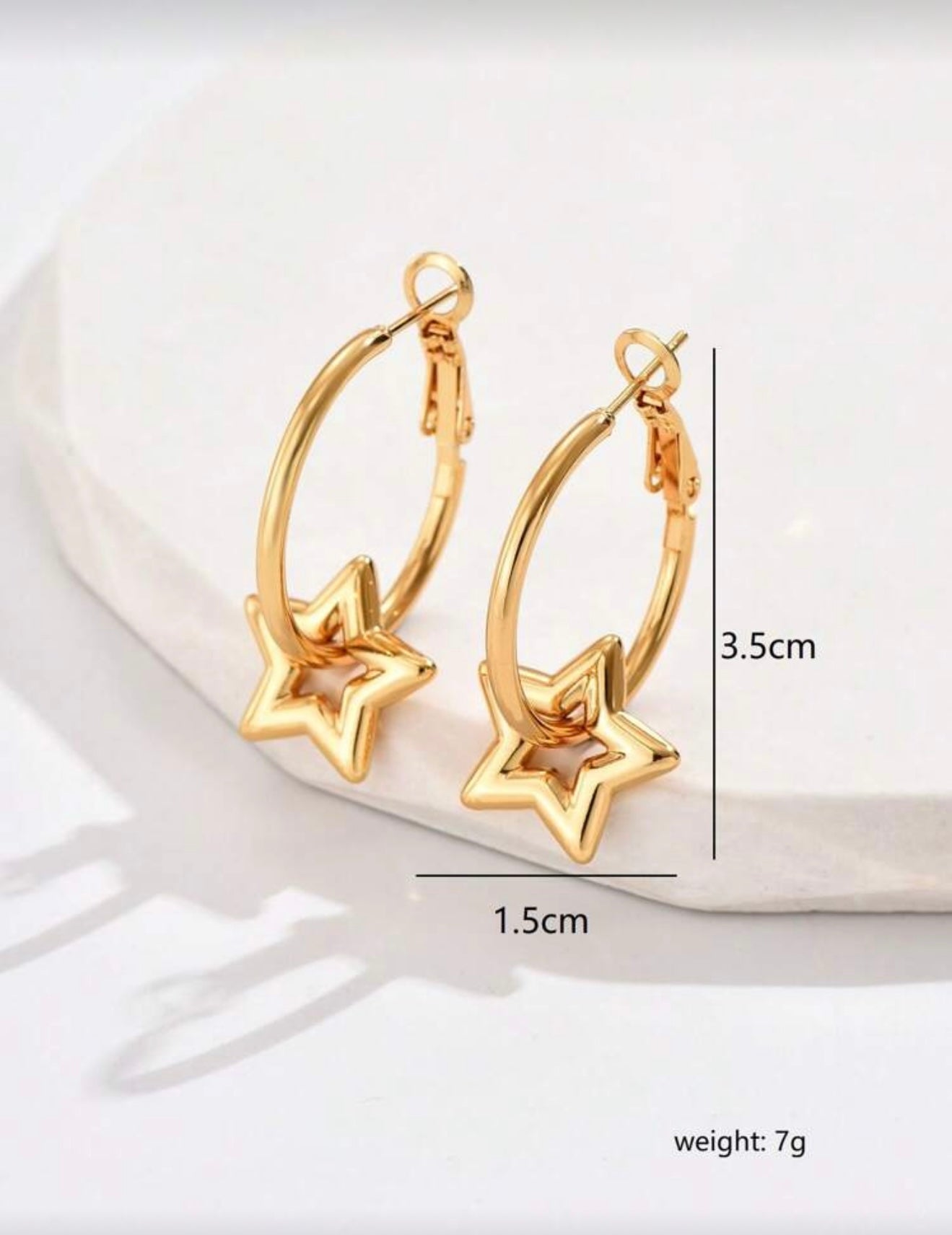Star Pendant Earrings